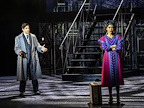 42ND STREET. Adam Garcia 'Julian Marsh' and Nicole Lily Baisden 'Peggy Sawyer'. Photo Johan Persson