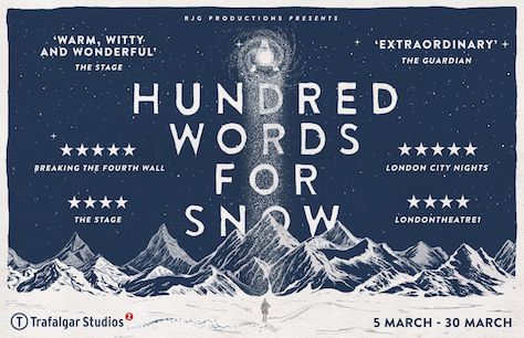 Coming-of-age story A Hundred Words For Snow heads to Trafalgar Studios