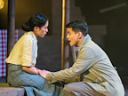 Allegiance - Aynrand Ferrer (Kei Kimura) and Telly Leung (Young Sammy) Photo Tristram Kenton.