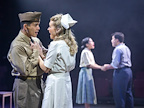 Allegiance - Telly Leung (Young Sammy), Megan Gardiner (Hannah Campbell), Aynrand Ferrer (Kei Kimura) and Patrick Munday (Frankie Suzuki), photo by Tristram Kenton.