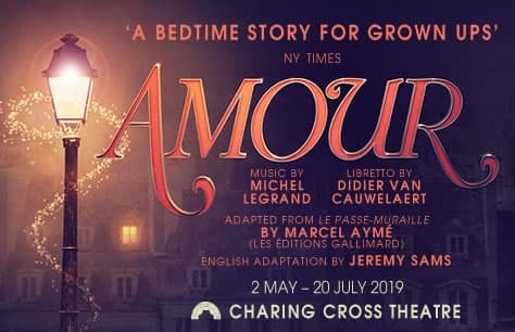 Michel Legrand's Amour to end its Off-West End run early at the Charing Cross Theatre