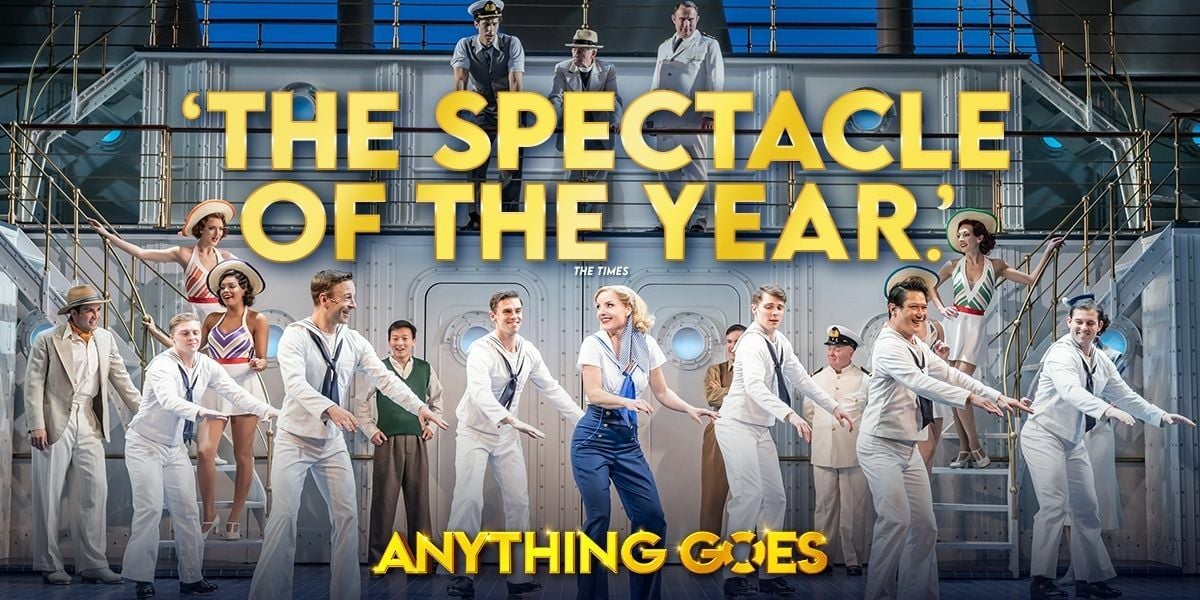 Anything Goes - production image and press quotes