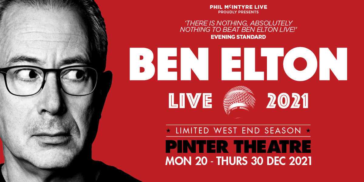 Ben Elton Live is coming to London this Christmas!