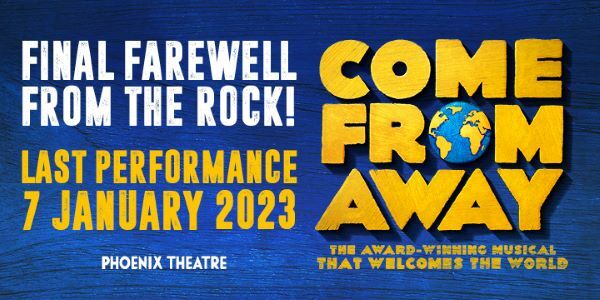 Enter our competition for the chance to win some Come From Away pin badges