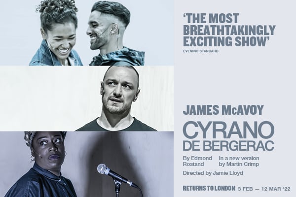 Cyrano de Bergerac starring James McAvoy returns to London!