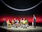 Cast of Dear England at the Prince Edward Theatre, London