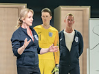 Cast of Dear England at the Prince Edward Theatre, London