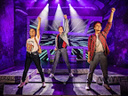 Jaina Brock-Patel (Janey), Elliott Evans (Eugene) and James Hameed (Feris) - Eugenius The Musical - Photo Credit Pamela Raith 