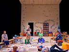 Kirsten Foster, Mark McKinney, Helen Hunt, Ben Schnetzer and Susan Kelechi Watson in Eureka Day at The Old Vic (photo credit Manuel Harlan)