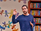 Ben Schnetzer (Eli) in Eureka Day at The Old Vic (photo credit Manuel Harlan)