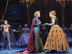 L to R - Richard Frame (Westleton), Jenna Lee-James (Elsa), Laura Dawkes (Anna) - Disney_s Frozen the Musical - Photo by Johan Persson © Disney