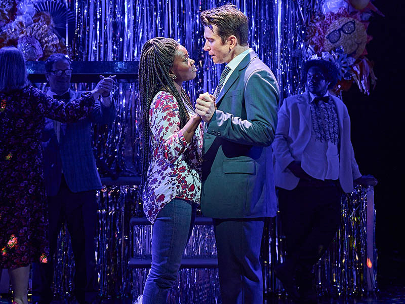 Tanisha Spring (Rita Hanson) and Andy Karl (Phil Connors) in Groundhog Day at The Old Vic