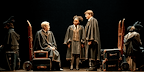 Image: Three students stand in a train carriage Show: Harry Potter and the Cursed Child 