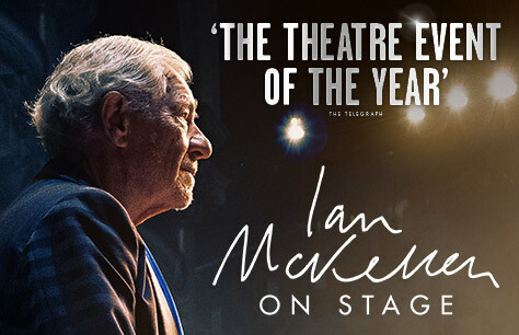 Ian McKellen performs on stage in Les Miserables 