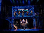 Production image of the cast of Jersey Boys in Jersey Boys.