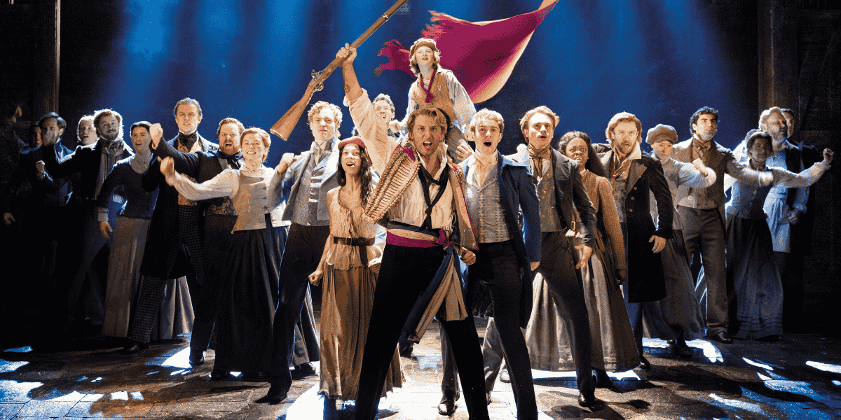 West End cast of Les Misérables. Photo by Danny Kaan.