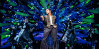 Myles Frost and the West End cast performing in MJ the Musical at the Prince Edward Theatre London