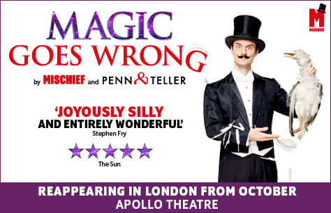 Magic Goes Wrong officially returns to West End for Christmas with plans for social distancing