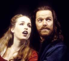 Iain Glen and Juliette Caton in the 1996 production of Martin Guerre at the Prince Edward Theatre Photo: Tristram Kenton.