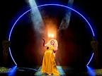 Production image of Mother Goose with Ian McKellen and John Bishop.