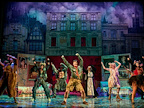 Production image of Mother Goose with Ian McKellen and John Bishop.
