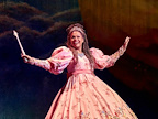 Production image of Mother Goose with Ian McKellen and John Bishop.