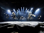 Production image of the cast of Disney's NEWSIES | credit Johan Persson