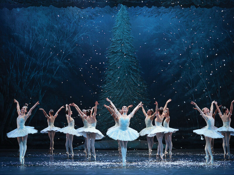 English National Ballet dancers during a performance of Nutcracker, London
