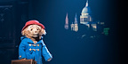 Paddington gazed out towards the audience with St Paul's Cathedral in the background on the West End stage.