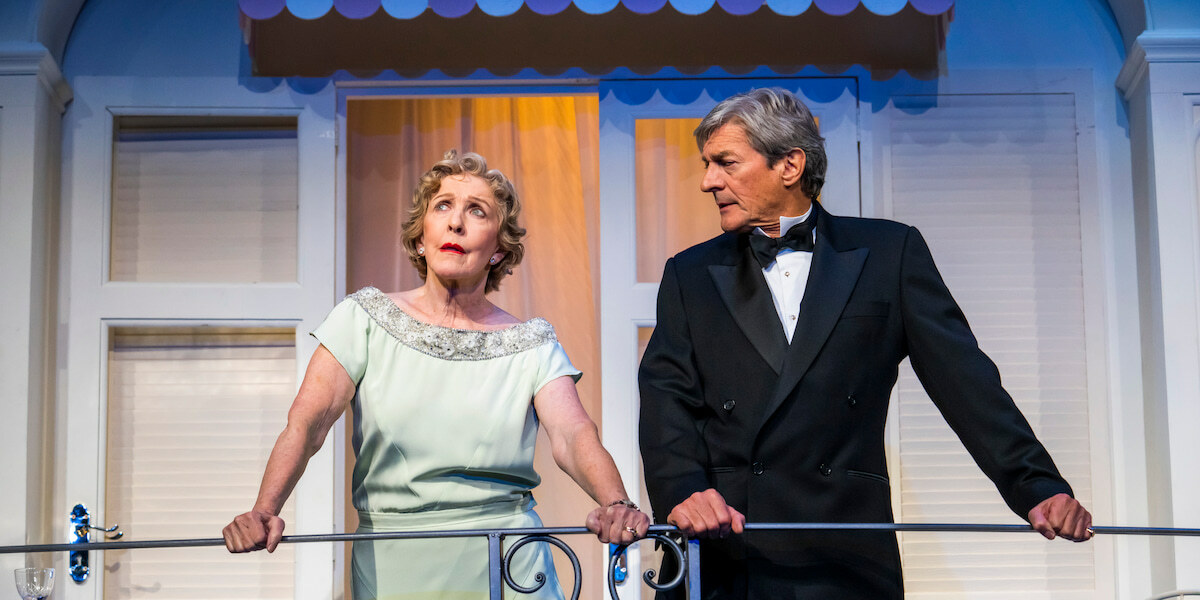 Private Lives at the Ambassadors Theatre London with Nigel Havers and Patricia Hodge