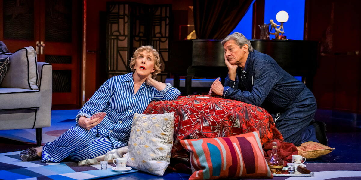 Private Lives at the Ambassadors Theatre London with Nigel Havers and Patricia Hodge