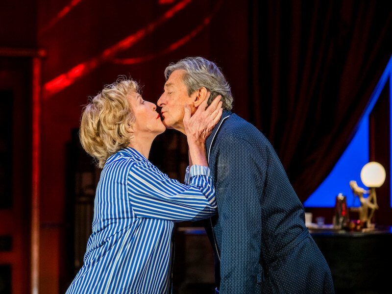Private Lives Nigel Havers and Patricia Hodge Kissing