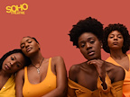 Queens of Sheba at Soho Theatre in London. Four women in yellow.