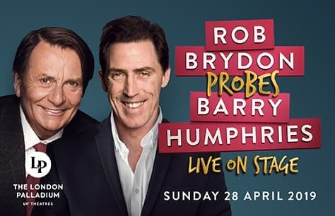 Rob Brydon Probes Barry Humphries Tickets