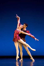 Claire Robertson and Cristo Vivancos in Balanchine's Rubies