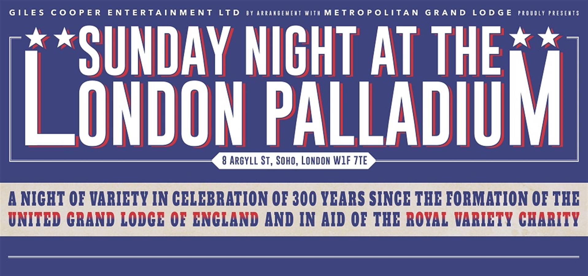Sunday Night at the London Palladium tickets