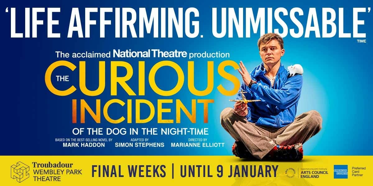 The Curious Incident of the Dog in the Night-Time to come to Troubadour Wembley Park Theatre