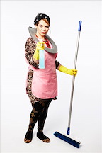 Debbie Chazen is Russian housekeeper Ludmilla
