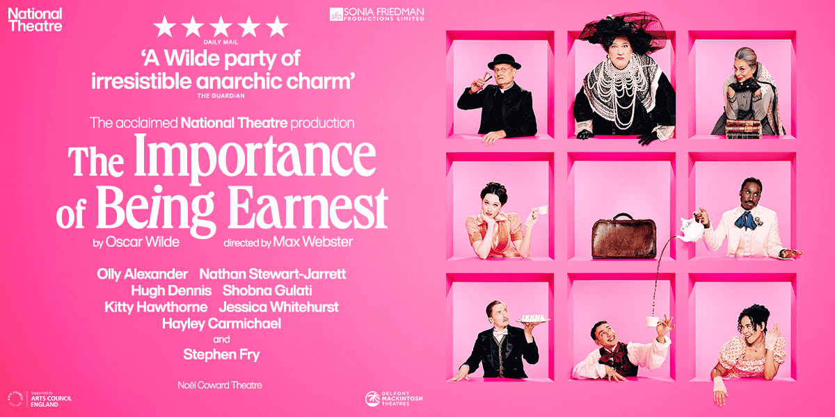 Characters in pink square boxes from The Importance of Being Earnest