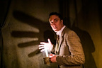 Production shot of The Woman in Black at the Fortune Theatre in London.