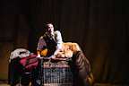 Production shot of The Woman in Black at the Fortune Theatre in London.