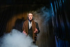 Production shot of The Woman in Black at the Fortune Theatre in London.
