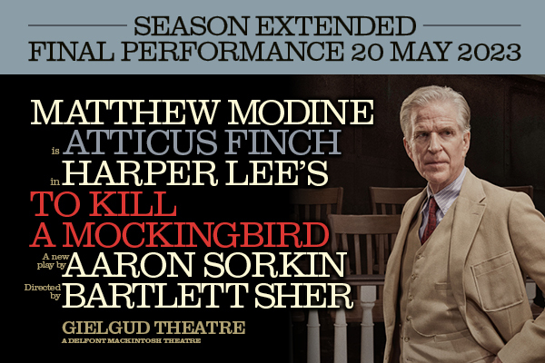 Tickets for To Kill A Mockingbird starring Rhys Ifans on sale now!