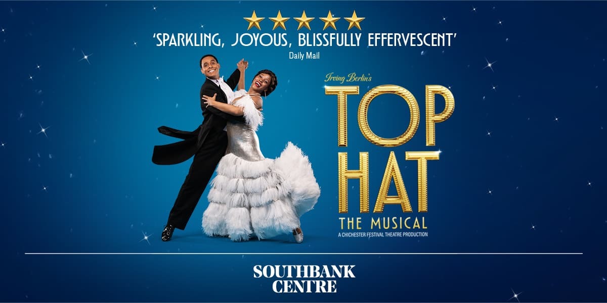 Top Hat the Musical poster with dancing couple