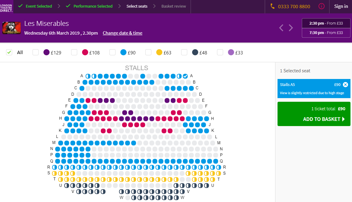 3d Seating Chart Stephen Sondheim Theatre