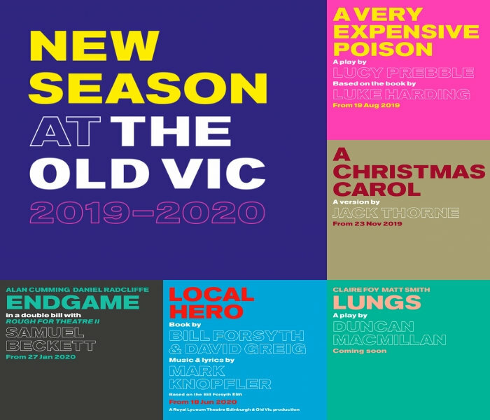 What's on at The Old Vic for Season 5 (2019-2020)?
