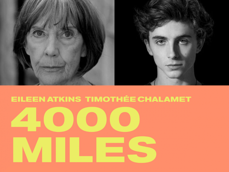 CMBYN actor Timothee Chalamet to star in 4000 Miles at The Old Vic opposite Eileen Atkins