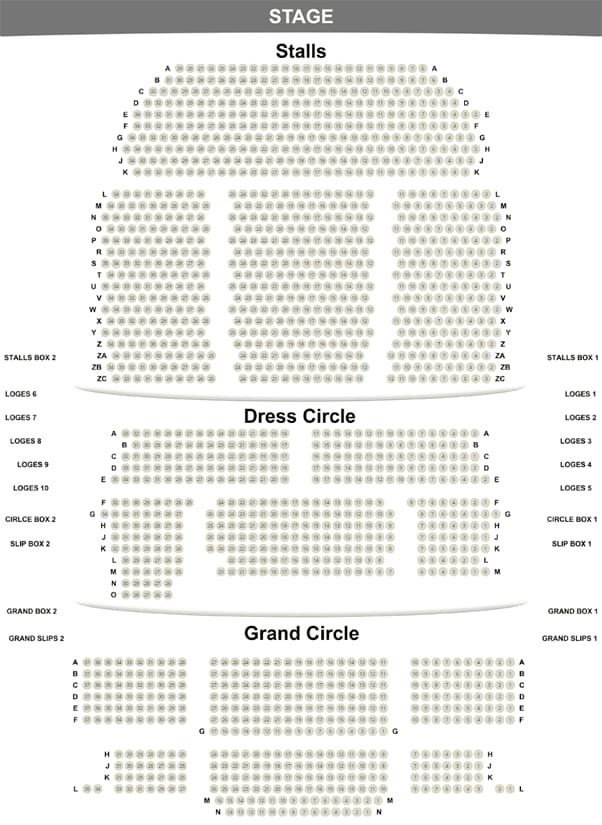 Prince Edward Theatre Best Seats and Seating Plan