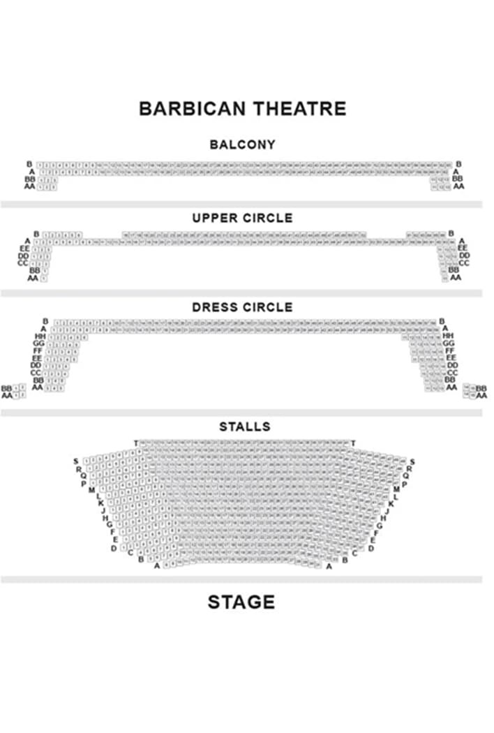 Barbican Best Seats and Seating Plan