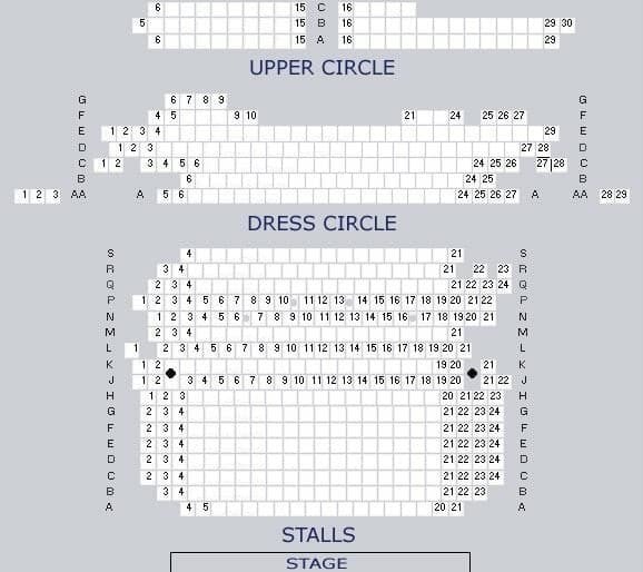 Criterion Theatre Best Seats and Seating Plan